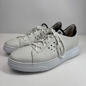 Samuel Hubbard Flight Sport Men's US 9M‎ White Soft Leather Walking Sneakers